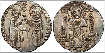 Featured Medieval Coin: ITALIAN STATES Pietro Gradenigo, Doge XLIX Venice  1289-1311 Grosso